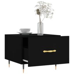 Berkfield Home Coffee Tables 2 pcs Black 50x50x40 cm Engineered Wood - Size: 50 x 50 x 40 cm - thumbnail 4