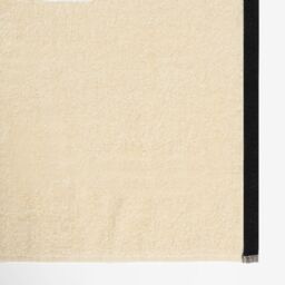 OHS Border Trim Premium Cotton Bath Towel Sheet Soft Absorbent in Cream - thumbnail 7