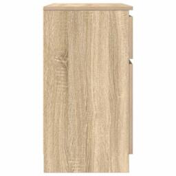 Berkfield Home Sideboard with Drawer Sonoma Oak 71x35x65 cm Engineered Wood in Light Oak - Size: 71 x 35 x 65 cm - thumbnail 7