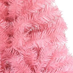 Berkfield Home Artificial Christmas Tree with Stand Pink 180 cm PVC - thumbnail 4