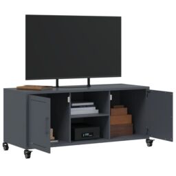 Berkfield Home TV Cabinet Anthracite 100.5x39x43.5 cm Steel - thumbnail 5