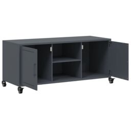 Berkfield Home TV Cabinet Anthracite 100.5x39x43.5 cm Steel - thumbnail 9