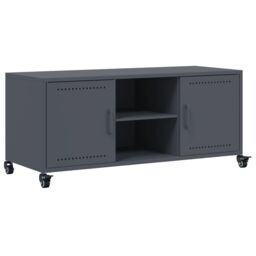Berkfield Home TV Cabinet Anthracite 100.5x39x43.5 cm Steel - thumbnail 2