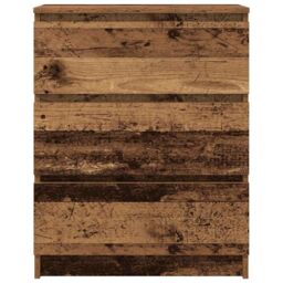 Berkfield Home Sideboard Old Wood 60x35x76 cm Engineered Wood in Brown - Size: 60 x 35 x 76 cm - thumbnail 6