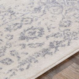 Livabliss Roma-Vintage Gray White Traditional Boho Living Dining Bedroom Rug in Mid Grey - Size: 160 cm x 215 cm - thumbnail 7