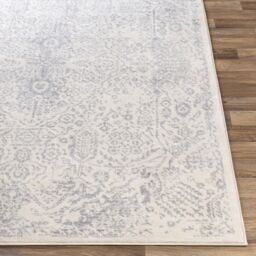 Livabliss Roma-Vintage Gray White Traditional Boho Living Dining Bedroom Rug in Mid Grey - Size: 160 cm x 215 cm - thumbnail 5