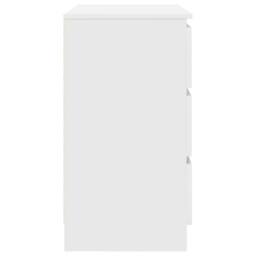 Berkfield Home Sideboard with Drawer White 71x35x65 cm Engineered Wood - Size: 71 x 35 x 65 cm - thumbnail 7