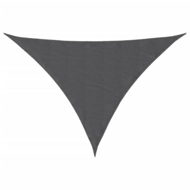 Berkfield Home Sunshade Sail Oxford Fabric Triangular 3.5x3.5x4.9 m Anthracite in Charcoal - image 1
