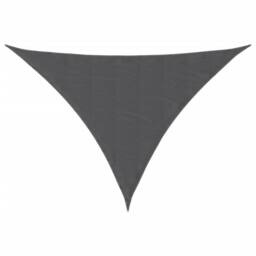 Berkfield Home Sunshade Sail Oxford Fabric Triangular 3.5x3.5x4.9 m Anthracite in Charcoal - thumbnail 1