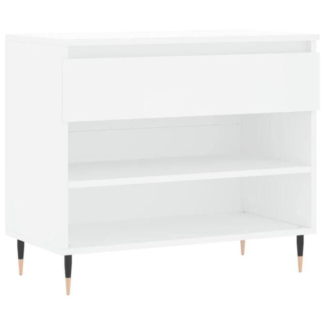 Berkfield Home Shoe Cabinet White 70x36x60 cm Engineered Wood - Size: 70 x 36 x 60 cm - image 1
