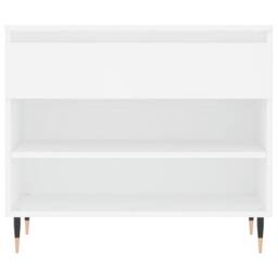 Berkfield Home Shoe Cabinet White 70x36x60 cm Engineered Wood - Size: 70 x 36 x 60 cm - thumbnail 6