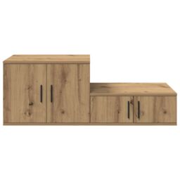 Berkfield Home Storage Cabinet in Artisan Oak - 108x41x40 cm - Made from Engineered Wood in Brown - Size: 108 x 41 x 40 cm - thumbnail 7