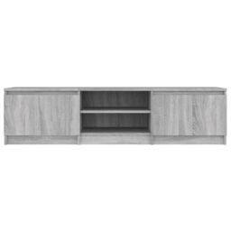 Berkfield Home TV Cabinet Grey Sonoma 140x40x35.5 cm Engineered Wood - thumbnail 3