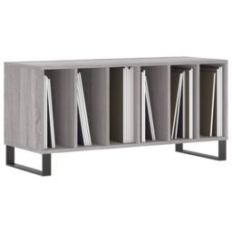 Berkfield Home Record Cabinet Grey Sonoma 100x38x48 cm Engineered Wood - Size: 100 x 38 x 48 cm - thumbnail 1