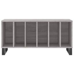 Berkfield Home Record Cabinet Grey Sonoma 100x38x48 cm Engineered Wood - Size: 100 x 38 x 48 cm - thumbnail 4