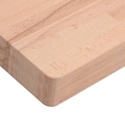 Berkfield Home Table Top 60x60x4 cm Square Solid Wood Beech in Natural - Size: 60 x 60 x 4 cm - thumbnail 6