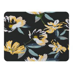 Benjamin Tate Design Yellow Flowers On Green Blanket in Natural - Size: 120 cm x 150 cm - thumbnail 1