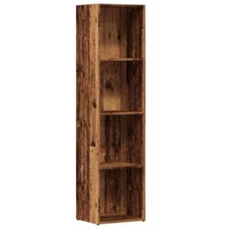 Berkfield Home Book Cabinet Old Wood 36x30x143 cm Engineered Wood in Brown - Size: 36 x 30 x 143 cm - thumbnail 2
