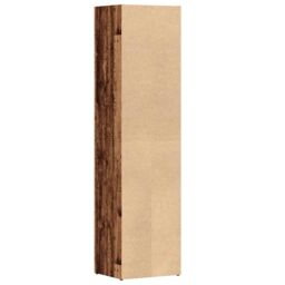 Berkfield Home Book Cabinet Old Wood 36x30x143 cm Engineered Wood in Brown - Size: 36 x 30 x 143 cm - thumbnail 7