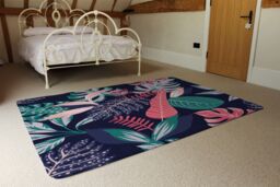 Benjamin Tate Design Tropical Plant Leaves Rug in Natural - Size: Large - thumbnail 3
