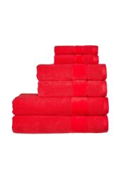 CHRISTY 'Prism' Bold Luxury 100% Turkish Cotton Towels in Red - Size: Bath Sheet - thumbnail 2
