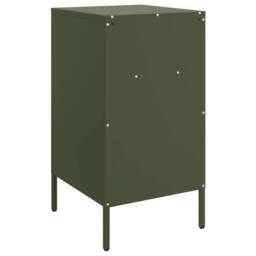 Berkfield Home Bedside Cabinets 2 pcs Olive Green 36x39x68 cm Steel - Size: 36 x 39 x 68 cm - thumbnail 8