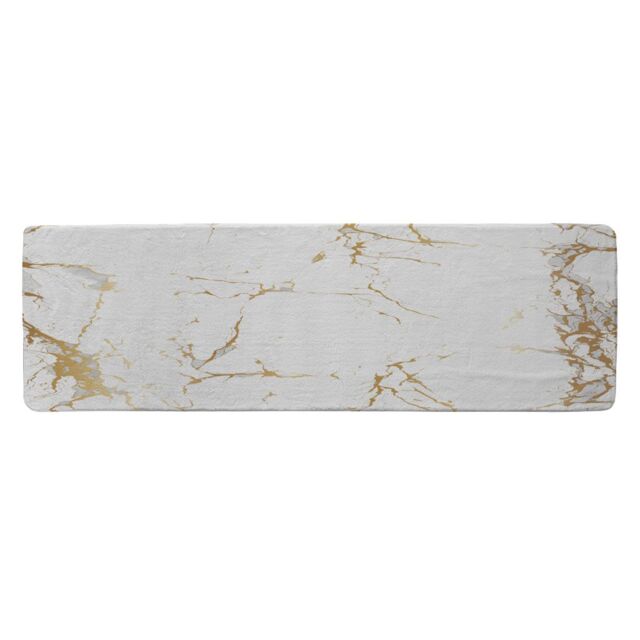 Benjamin Tate Design Golden Marble Runner Rug in Natural - Size: 67 cm x 230 cm - image 1