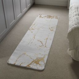 Benjamin Tate Design Golden Marble Runner Rug in Natural - Size: 67 cm x 230 cm - thumbnail 4