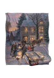 JQ Licensing Mk Laughing All The Way Silky Touch Super Soft Throw Blanket 152 X 127 cm in White - thumbnail 2