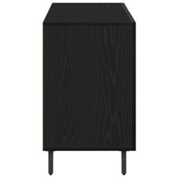 Berkfield Home Black Oak Sideboard 100x36x60 cm Made from Engineered Wood - Size: 100 x 36 x 60 cm - thumbnail 8