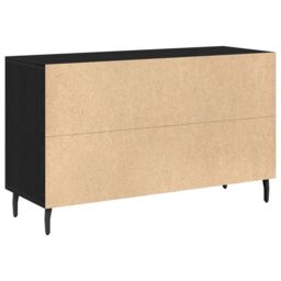 Berkfield Home Black Oak Sideboard 100x36x60 cm Made from Engineered Wood - Size: 100 x 36 x 60 cm - thumbnail 6