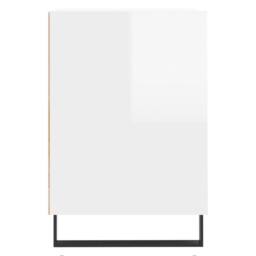 Berkfield Home TV Cabinet High Gloss White 100x35x55 cm Engineered Wood - Size: 100 x 35 x 55 cm - thumbnail 7