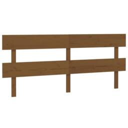 Berkfield Home Beautiful Bed Headboard Honey Brown 204x3x81 cm Solid Wood Pine - Size: 204 x 3 x 81 cm - thumbnail 3