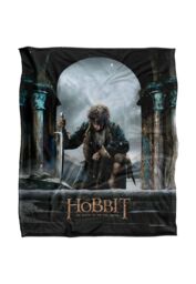 Warner Brothers The Hobbit Battle Of The Five Armies Officially Licensed Silky Touch Super Soft Throw Blanket 152 x 127 cm in White - thumbnail 1