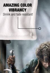 Warner Brothers The Hobbit Battle Of The Five Armies Officially Licensed Silky Touch Super Soft Throw Blanket 152 x 127 cm in White - thumbnail 4