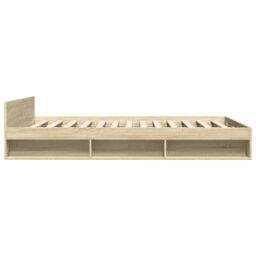 Berkfield Home Bed Frame with Drawers without Mattress Sonoma Oak 150x200 cm King Size in Brown - thumbnail 5