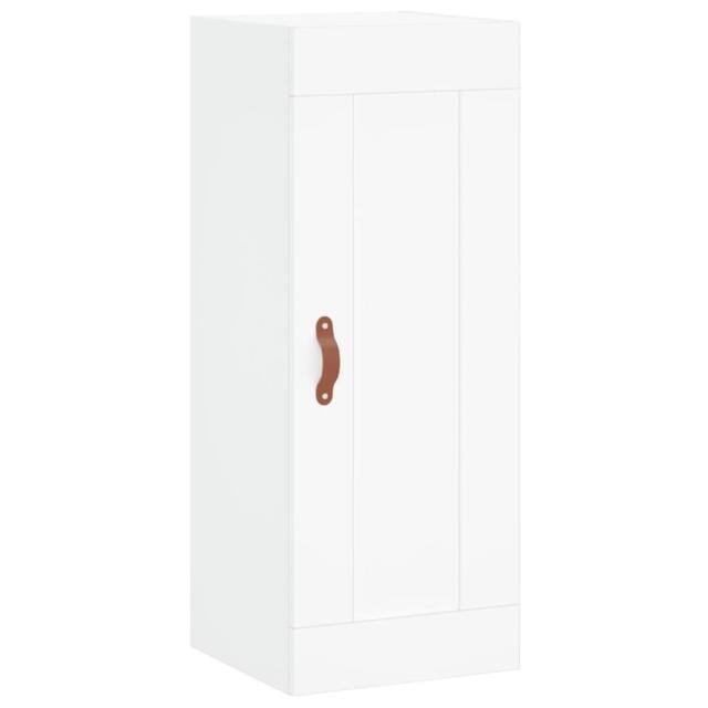 Berkfield Home Wall Mounted Cabinet White 34.5x34x90 cm Engineered Wood - image 1