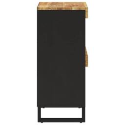 Berkfield Home Side Cabinet 85x33x75 cm Solid Wood Mango in Brown - Size: 85 x 33 x 75 cm - thumbnail 4