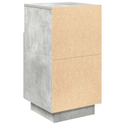 Berkfield Home Bedside Cabinets 2 pcs with 2 Drawers Concrete Grey 36x36x68 cm - Size: 36 x 36 x 68 cm - thumbnail 8