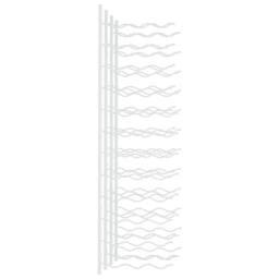 Berkfield Home Wall Mounted Wine Rack for 36 Bottles 2 pcs White Iron - thumbnail 5
