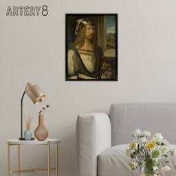 "Artery8 Self Portrait Young Artist Albrecht Durer Framed Canvas Wall Art Print - Size: W18"" x H24""" - thumbnail 3