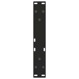 Berkfield Home Modern Dining Table Legs V-Shape 2 pcs Black 28x(42-43.3) cm Steel - thumbnail 7