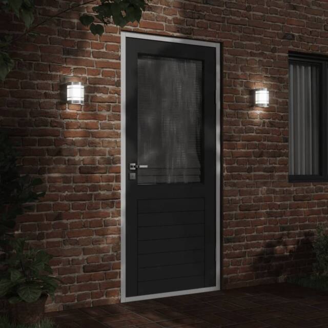 Berkfield Home Outdoor Wall Lights 2pcs Silver Stainless Steel - image 1