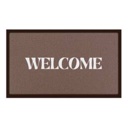 Artsy Mats Welcome Chocolate Brown Indoor Outdoor Doormat (70 x 40cm) - Size: 40 cm x 70 cm - thumbnail 2
