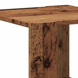 Berkfield Home Durable Coffee Table Old Wood 40x40x30 cm Engineered Wood in Brown - Size: 40 x 40 x 30 cm - thumbnail 7