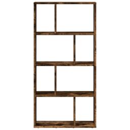 Berkfield Home Bookcase Smoked Oak 60x20x120 cm Engineered Wood in Brown - Size: 60 x 20 x 120 cm - thumbnail 5
