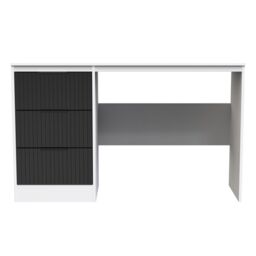 Ready Assembled 2 U Denver 3 Drawer Desk (Ready Assembled) in Black