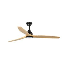 Netlighting Alo 152cm Ceiling Fan Matt Black Pine Blades CCT