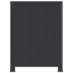 Berkfield Home Plastic Cabinet 68x39x92 cm in Grey - Size: 68 x 39 x 92 cm - thumbnail 5