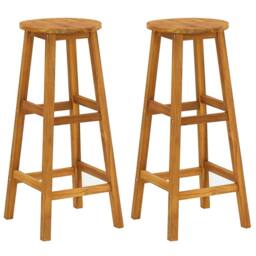 Berkfield Home 3 Piece Garden Bar Set Solid Wood Acacia in Brown - thumbnail 8